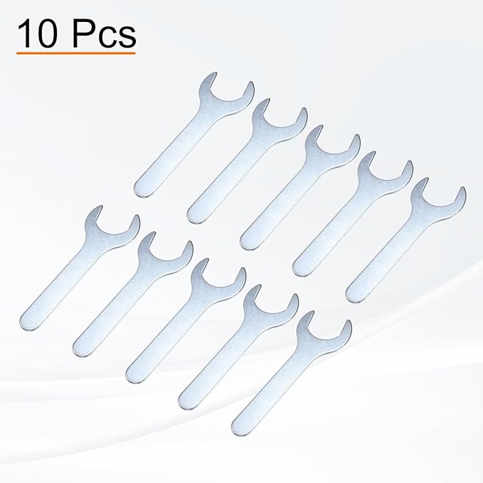 HARFINGTON 10pcs Small Wrench Open End Wrench 28x135x2.8mm Metric U-Shaped - Image 3