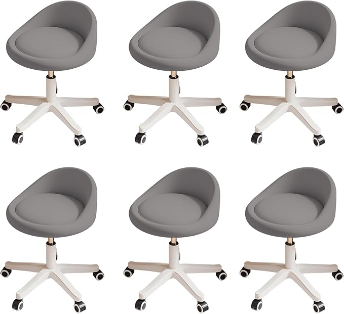 Rolling Stool Set of 6 Rolling Hydraulic Salon Stool by Walktory