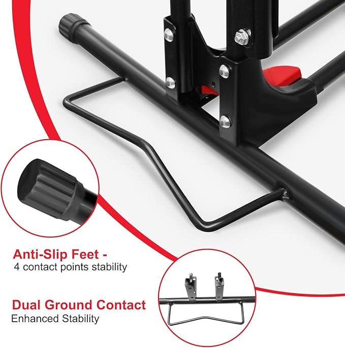 Vertical Bike Parking Stand- Space-Saving, Adjustable Freestanding Upright Bike - Image 4