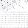 100 Pack Pegboard Hooks Heavy Duty 2 4 6 Inch Pegboard Hooks 1/8 Stainless by ENJOYLIFEWITHUS