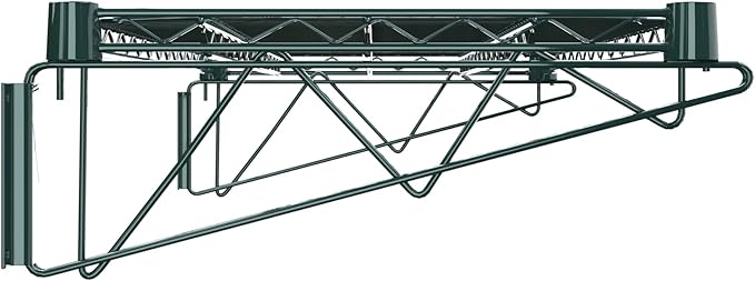 18" x 36" Green Epoxy Wire Wall Mount Shelf - Image 5