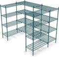 NSF 7' x 4 1/2' Walk-in 4-Tier Shelving Unit Kit by Zedfire