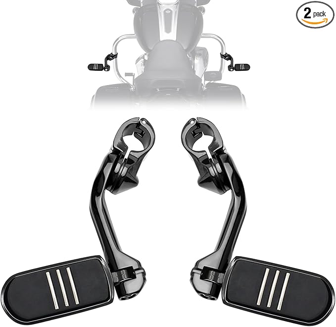 1.25" Highway Footpegs, Motorcycle Adjustable Footrest by totiancong