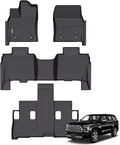 GINOWY-Floor Mats for Toyota Sequoia 2023 2024 2025, TPE All Weather Sequoia by GINOWY