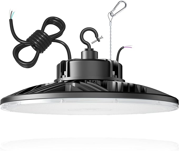 240W UFO LED High Bay Light, UL & DLC Listed 5000K Daylight 33600LM, 0-10V by ORRGENA