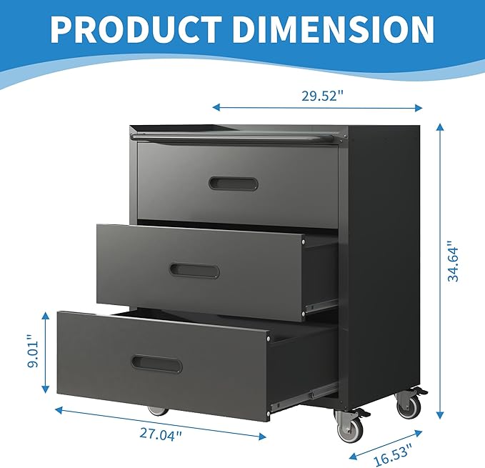Metal Garage Storage Cabinet - Image 3