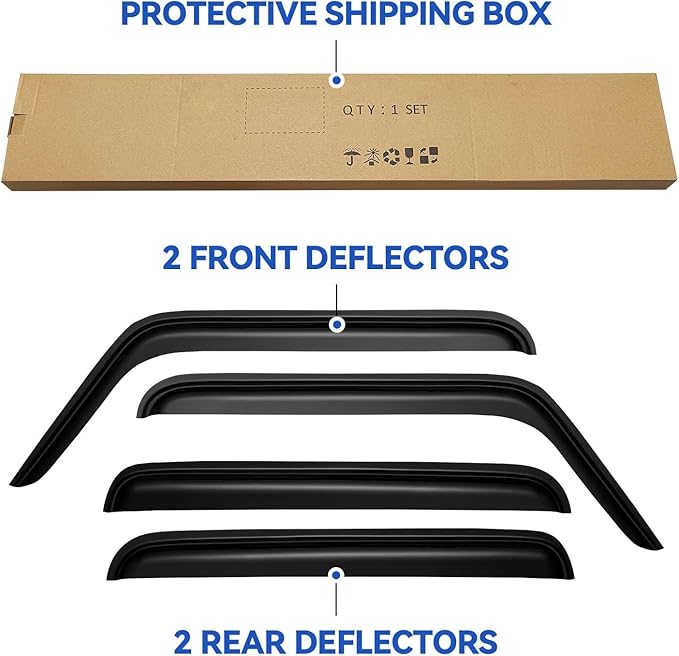 Window Visors Rain Guards Shield - Image 5