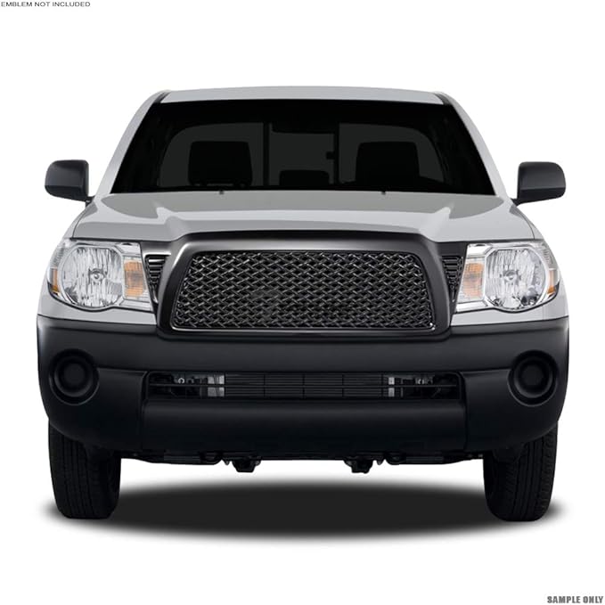 Matte Black Dragon Mesh Front Hood Bumper Grill Grille Gurad Guard ABS - Image 8