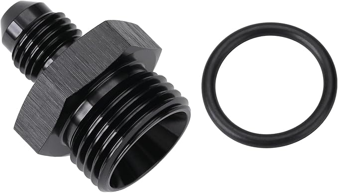 4AN Male Flare to 8AN ORB O-ring Boss Fuel Pump Rail Adapter Fitting Aluminum - Image 3