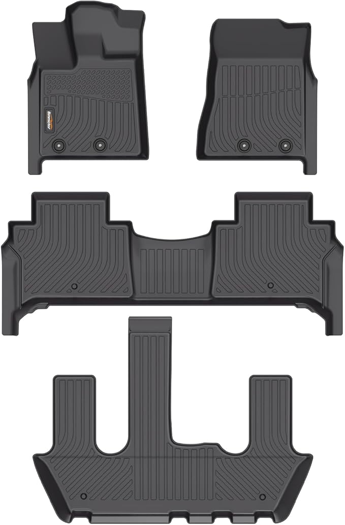 Binmotor-Floor Mats for Nissan Armada/Infiniti QX80 2025, Bucket Seat 丨 TPE All by VisittheBinmotor