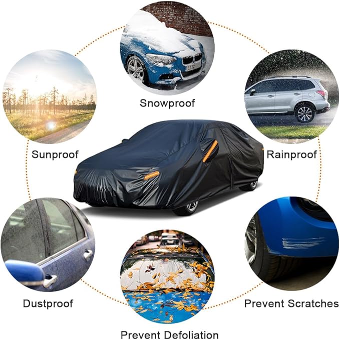 Kayme 7 Layers Car Cover Custom Fit - Image 7