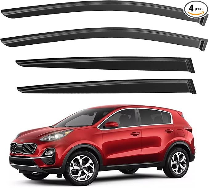 Window Visors Rain Guards for 2017 2018 2019 2020 2021 2022 Kia Sportage by YQAUTEC