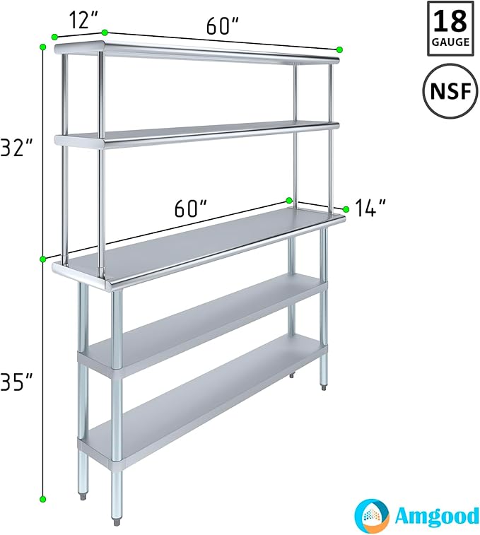 Amgood Stainless Steel Work Table - Image 3