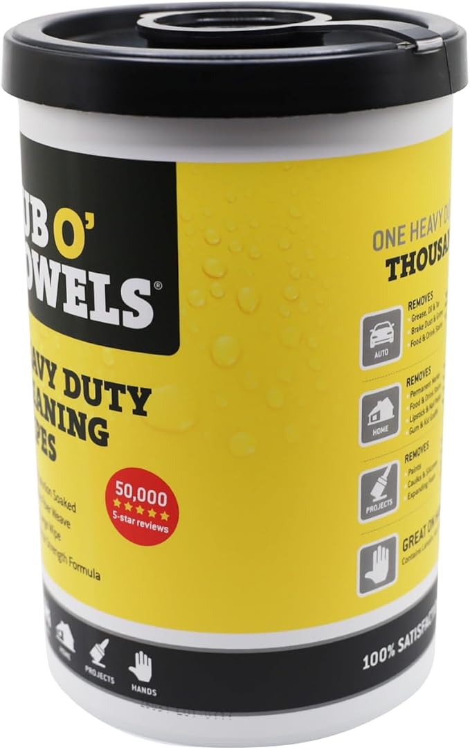 Tub O' Towels Heavy-Duty Multi-Surface Cleaning Wipes, Removes Grease, Tough - Image 5