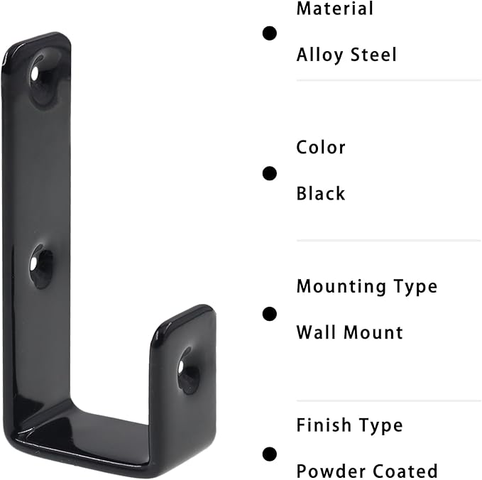Bunk Bed Ladder Hooks Brackets, Iron Bed Ladder Hook, PVC Coated Angled Ladder - Image 6