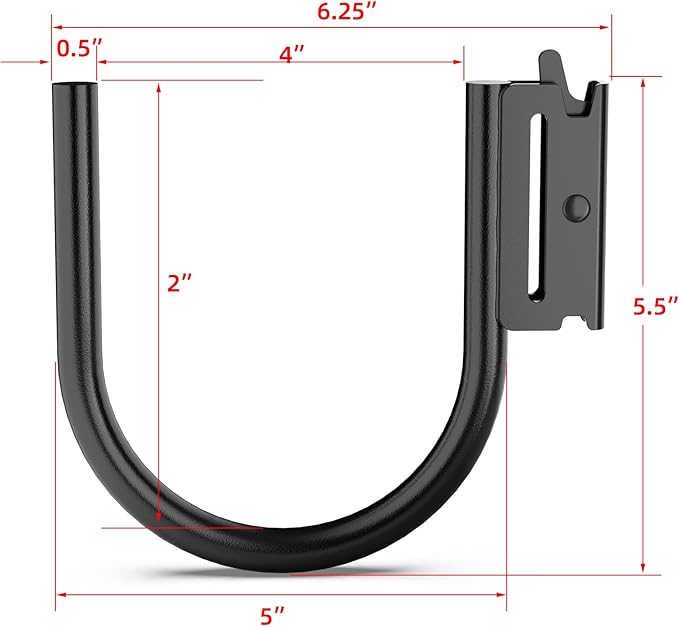 10PCS Heavy Duty E Track J Hooks，Large Steel 5" J Hook E Track Accessories - Image 3