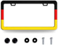 German Flag License Plate Frame Funny Germany License Plate Frames Stainless by BRAGHRTED