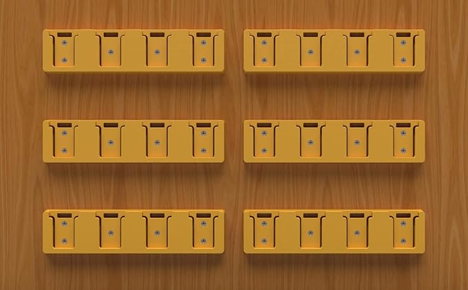 Battery Rack Compatible with DeWalt 20V Battery Holder, Mount 4 Slot Bulk - Image 5