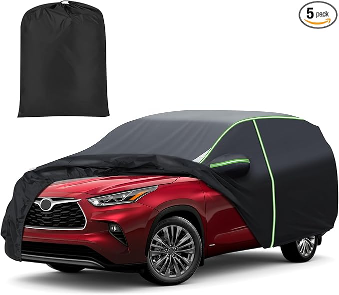 Mixsuper Liner Car Cover for Toyota Highlander 2001-2025, 7 Layers Waterproof by Mixsuper+Liner