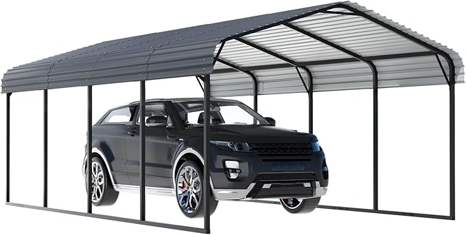 EBE 12 x 20 FT Metal Carport, Heavy Duty Carports - Image 8