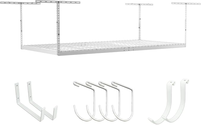SafeRacks 4x8 Overhead Garage Storage Rack Heavy Duty by SafeRacks