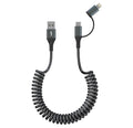 USB to USB C and Lightning Cable Support Apple Carplay & Android Auto by Yeemie