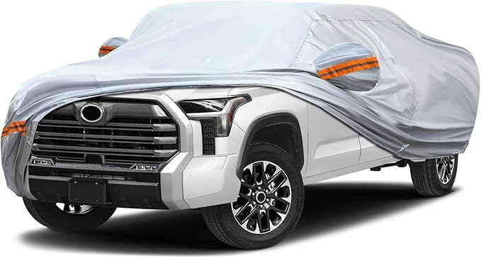 KEYOOG Car Cover, Fit for 230"-260" Length Pickup Truck, 6-Layer All-Weather by KEYOOG