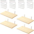 Shelves for PegBoard, Pine Wooden Pegboard Shelf Wall Organizer, Wooden Board by Unknown