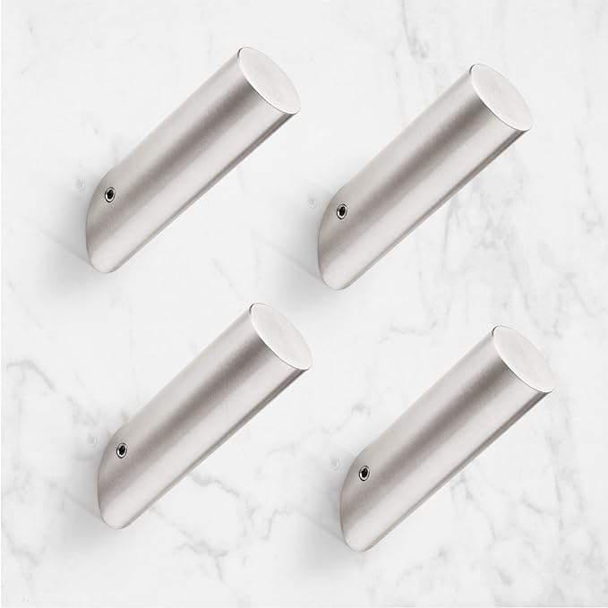 NINETREX Towel Hooks Brushed Nickel Modern Wall Hooks SUS 304 Stainless Steel by NINETREX