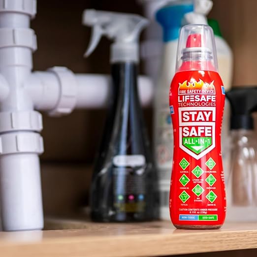 LifeSafe Technologies StaySafe All-in-1 Portable Fire Extinguishing Spray | - Image 9