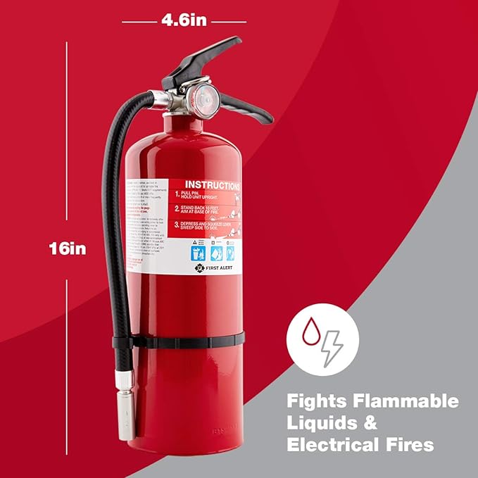 First Alert Fire Extinguisher for Home & Commercial Use, Heavy Duty - Image 5