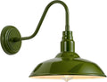 14in Outdoor Gooseneck Lights for Farmhouse, Barn Style Goose Neck Wall Light by GOALPLUS