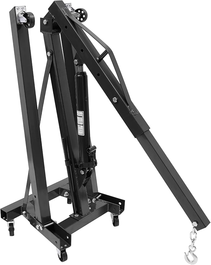 Folding Engine Crane 1 Ton Folding Engine Hoist 2200lbs Hydraulic Crane - Image 7