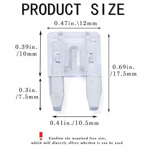 100 Pack Auto Fuses 25 AMP APM/ATM 32V Mini Blade Style Fuses 25A Short Circuit - Image 2
