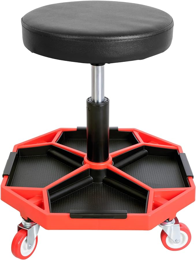 BIG RED ATRXF8308R Torin Heavy Duty Pneumatic Garage Rolling Stool/Creeper Seat by BIGRED