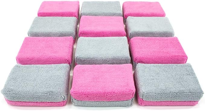 Autofiber Thick Ceramic Coating Applicator Sponge | 12 Pack | by Autofiber