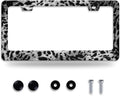 Beautiful Leopard Print License Plate Frame Cheetah Print Texture License Plate by NEWCOCO