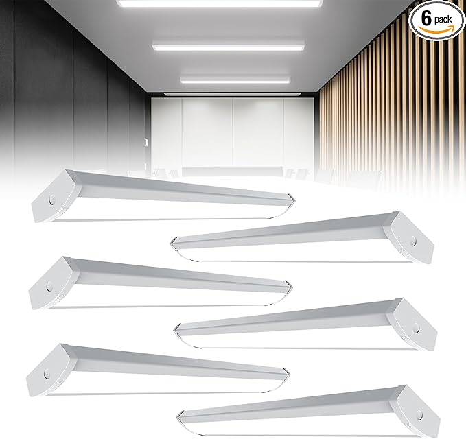 HYPERLITE 60W LED Wraparound Light 4 feet, 6600LM LED Shop Lights Fixture by HYPERLITE