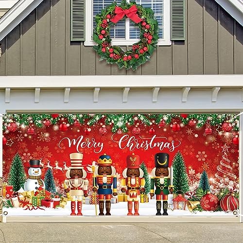 Preboun Black Nutcracker Christmas Garage Door Decoration African American - Image 6