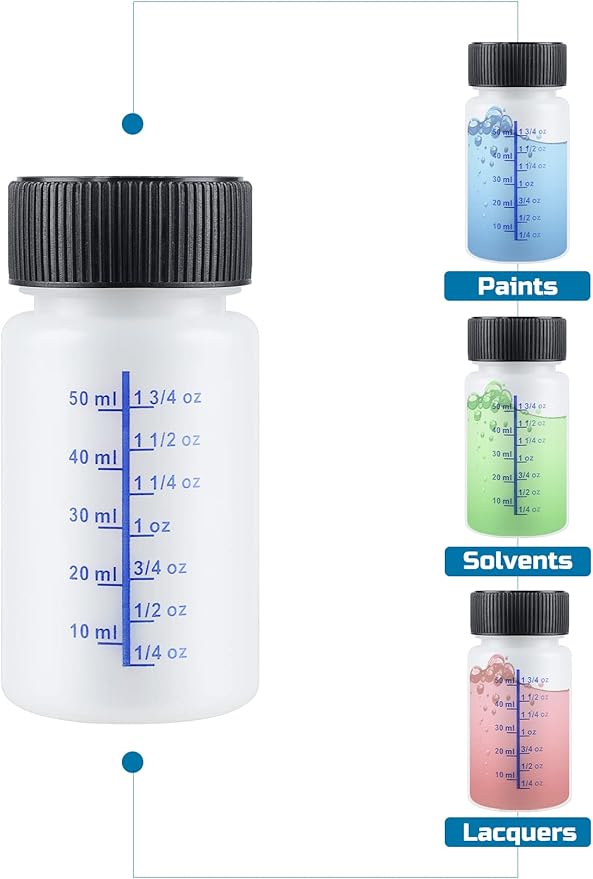 Lichamp Touch Up Paint Container, 50-Piece 2 oz Paint Touch Up Bottles - Image 3