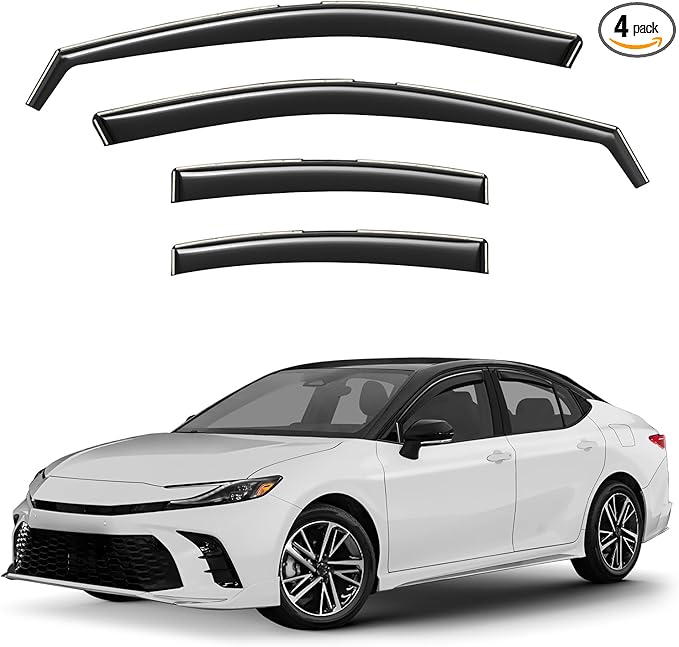 Window Deflectors Smoke Tinted in-Channel Side Window Vent Visor Deflectors by Unknown