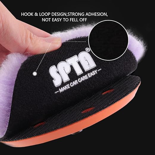 Wool Polishing Pads, SPTA 2Pcs 5Inch Wool Cutting Pad, Wool Buffing Wheel - Image 7