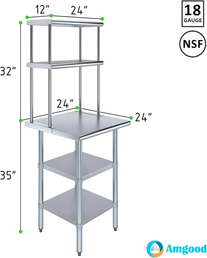 Amgood Stainless Steel Work Table - Image 3