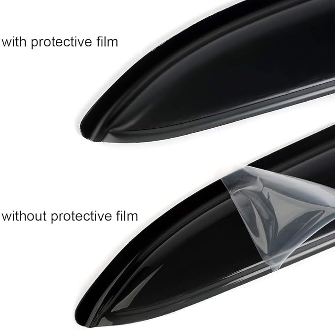4pcs Original Shatterproof Rainproof Outside Mount Style Dark Smoke Sun Rain - Image 6
