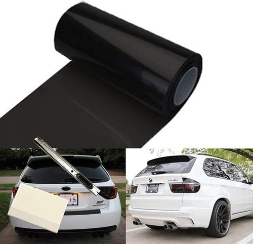 12 by 48 Inches Self Adhesive Headlight, Tail Lights, Fog Lights Tint Vinyl Film by F+%26+B+LED+LIGHTS