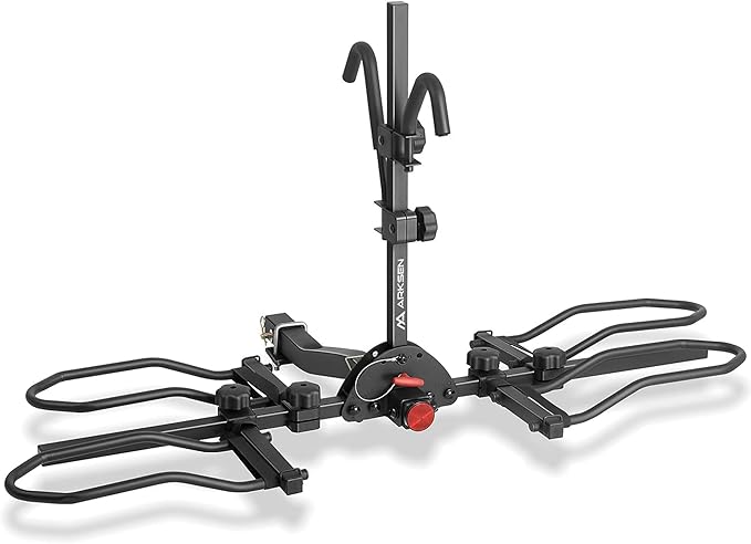 Arksen Hitch Mounted Bike Rack Smart Tilting 2-Bike Platform Style 150 lbs by ARKSEN
