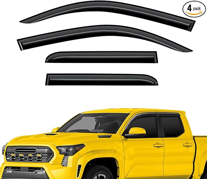 Extra Durable Window Deflectors Tape-On Window Visors Rain Guards Fit by AEROGUYSCustomfitrainguard