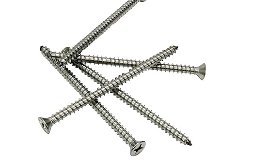 Bolt Dropper #12 X 3-1/2'' Stainless Steel Flat Head Phillips Wood Screw - Image 5