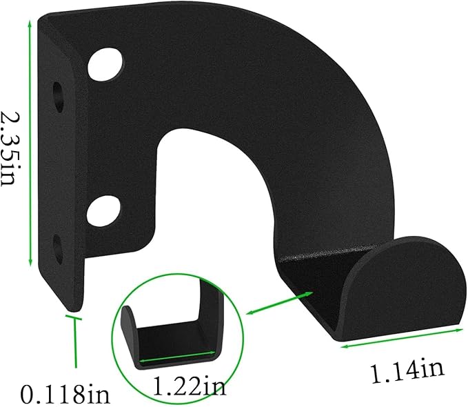 3-Screw Reinforced Weed Eater Hanger, Heavy Duty Steel String Trimmer Rack - Image 3