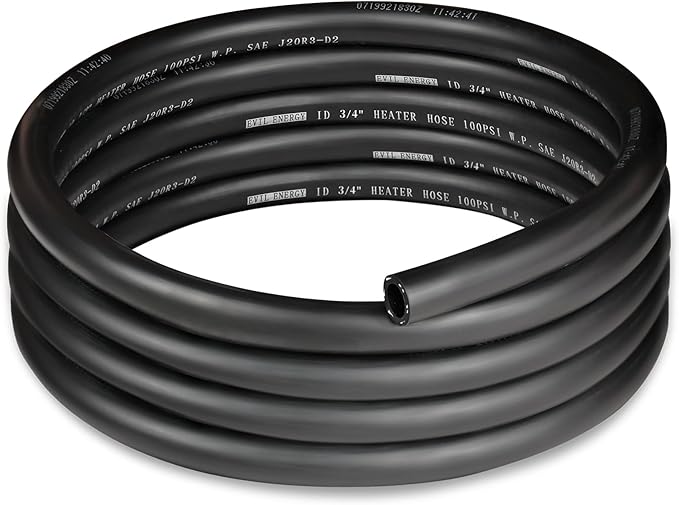 EVIL ENERGY 3/4" Heater Hose Coolant Radiator Straight 100PSI SAE 20R3 10FT by EVILENERGY